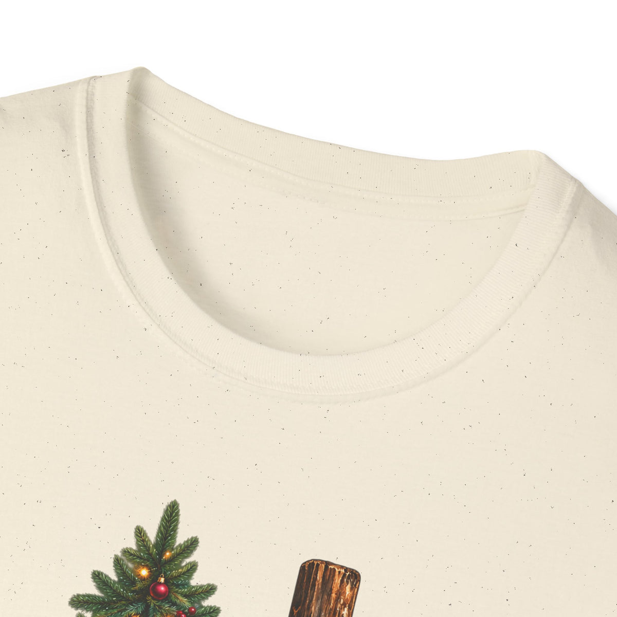 Christian Christmas T-Shirt - "Jesus Is The Reason For The Season" Cross & Tree Tee