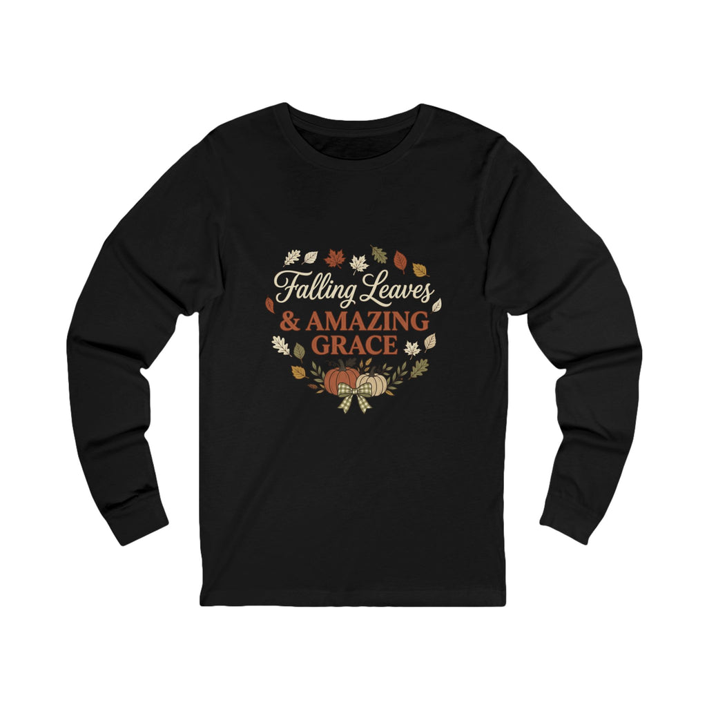 Falling Leaves & Amazing Grace Long Sleeve Tee