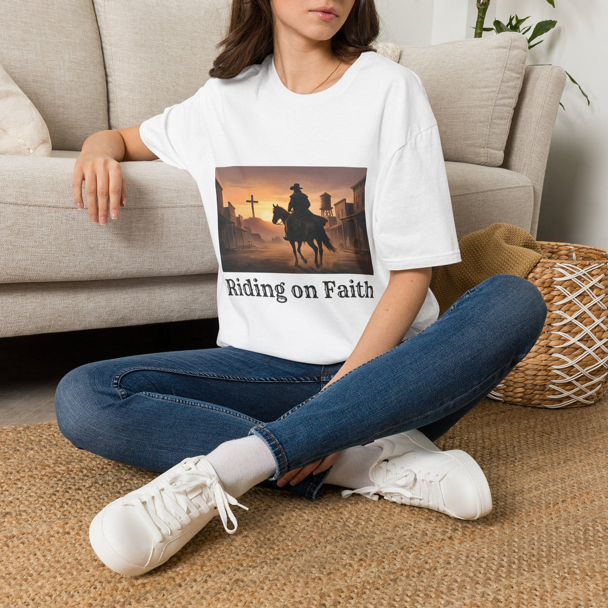 Western Riding on Faith Graphic Tee