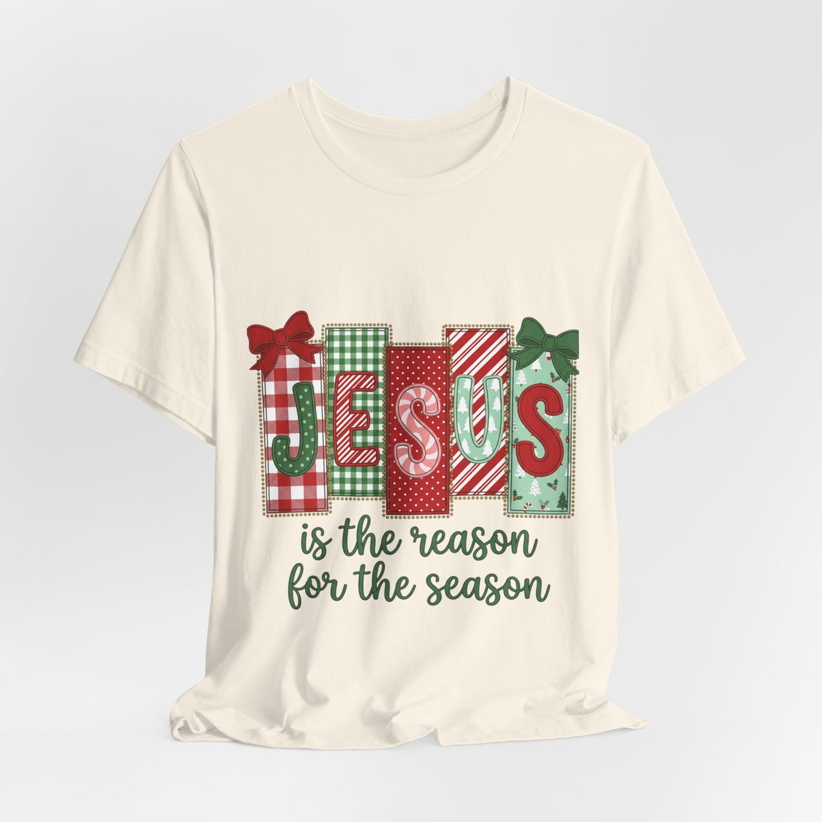 Christmas Jesus Tee - "Jesus Is the Reason for the Season" Holiday Shirt