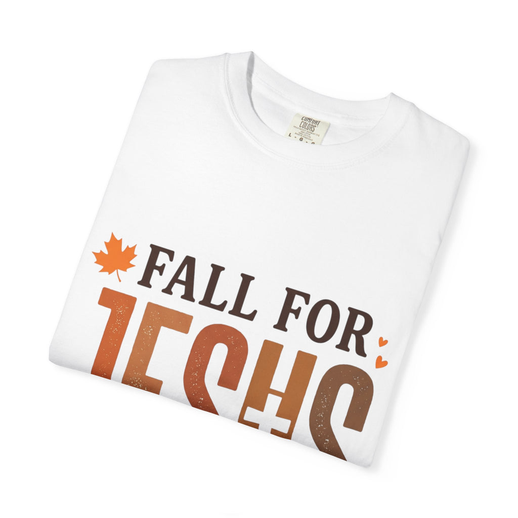 Fall for Jesus He Never Leaves Christian T-Shirt