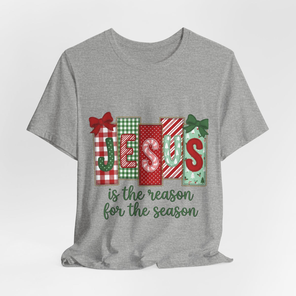 Christmas Jesus Tee - "Jesus Is the Reason for the Season" Holiday Shirt