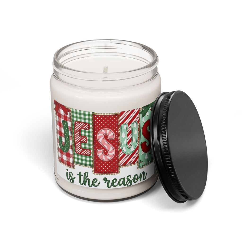 Christmas Soy Candle — "Jesus Is the Reason" 9oz Scented Jar