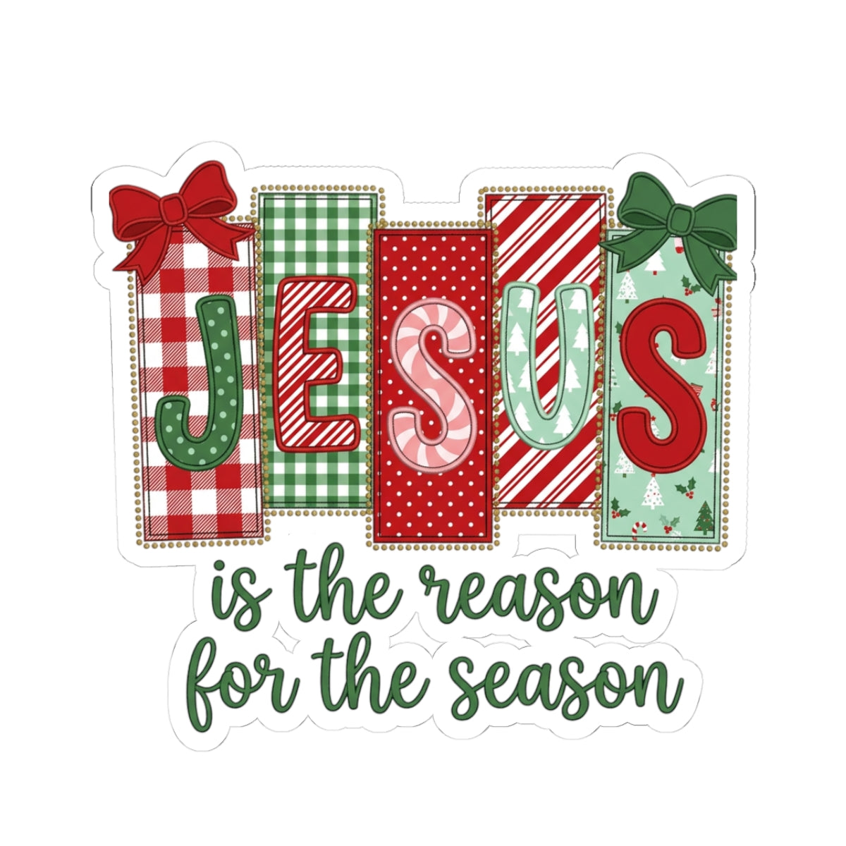 Jesus Is the Reason for the Season Christmas Sticker