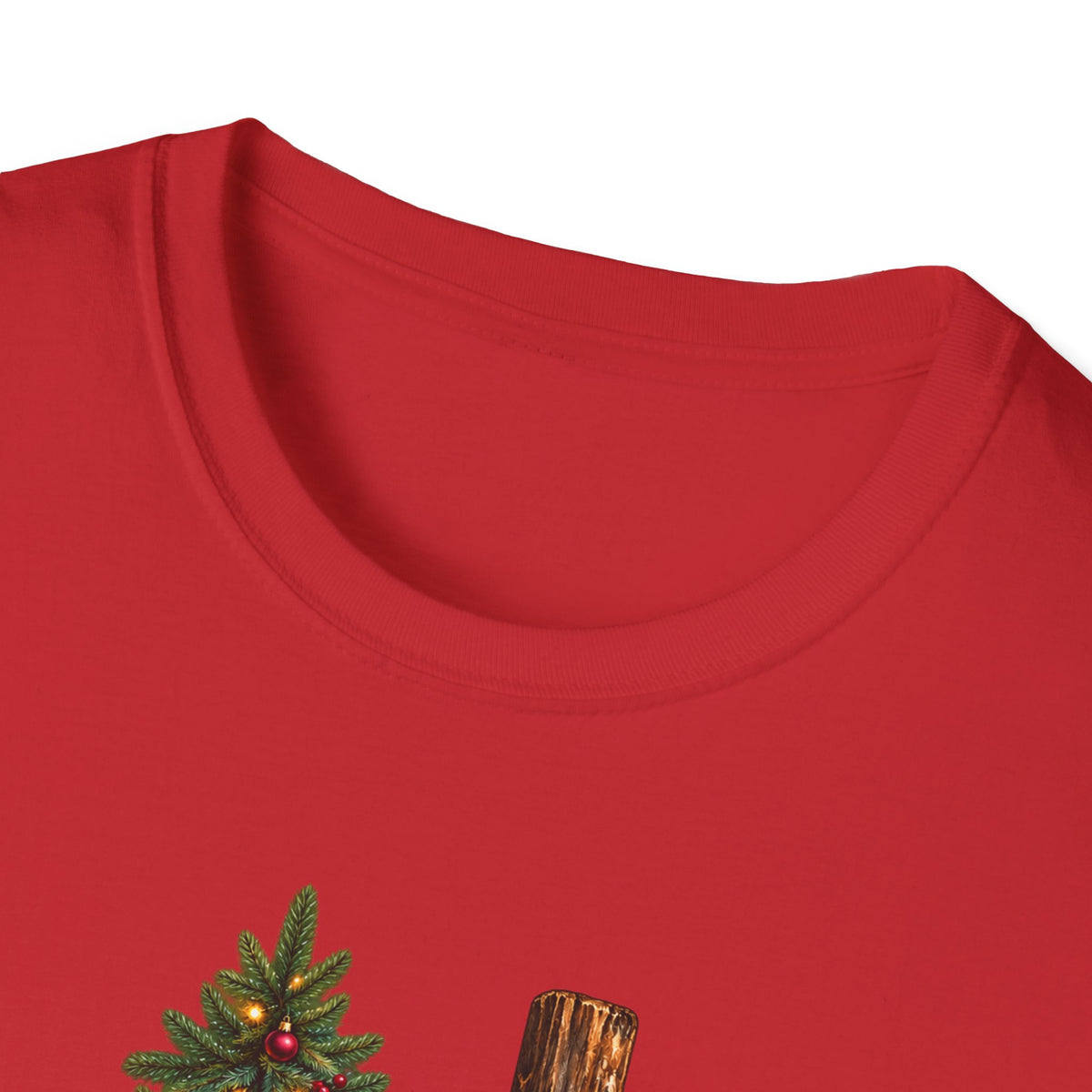 Christian Christmas T-Shirt - "Jesus Is The Reason For The Season" Cross & Tree Tee