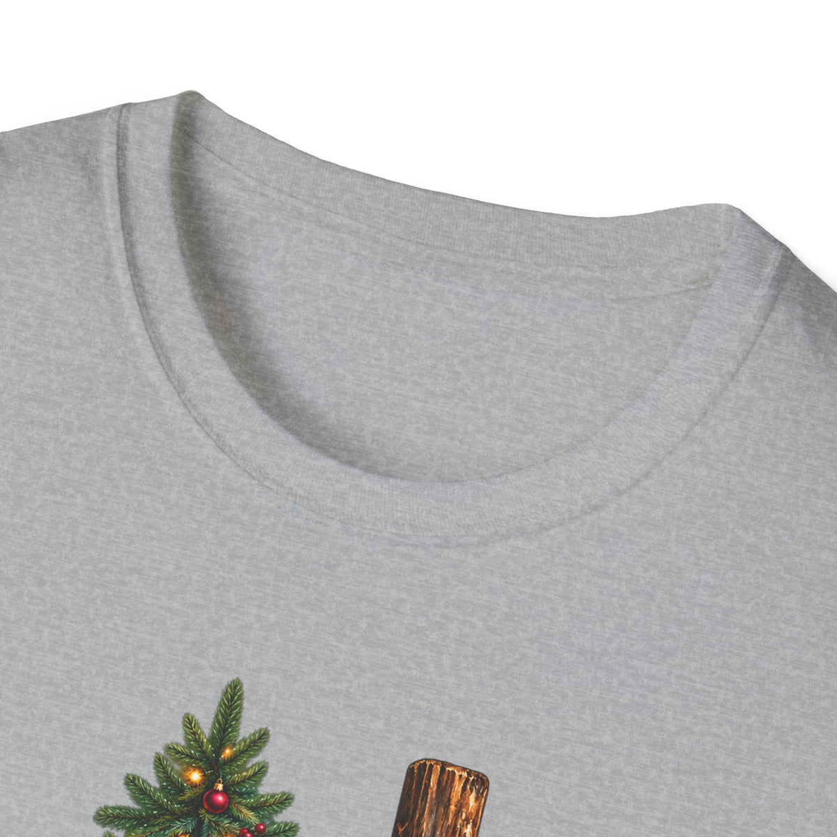 Christian Christmas T-Shirt - "Jesus Is The Reason For The Season" Cross & Tree Tee