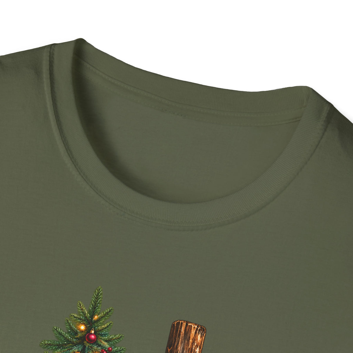 Christian Christmas T-Shirt - "Jesus Is The Reason For The Season" Cross & Tree Tee