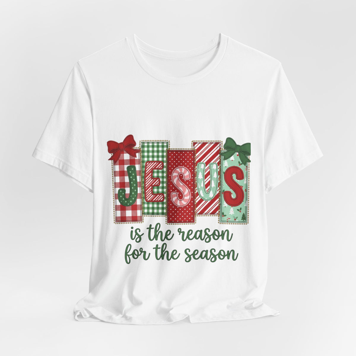 Christmas Jesus Tee - "Jesus Is the Reason for the Season" Holiday Shirt