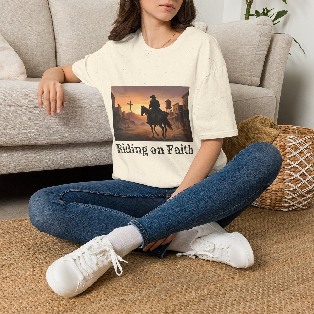 Western Riding on Faith Graphic Tee