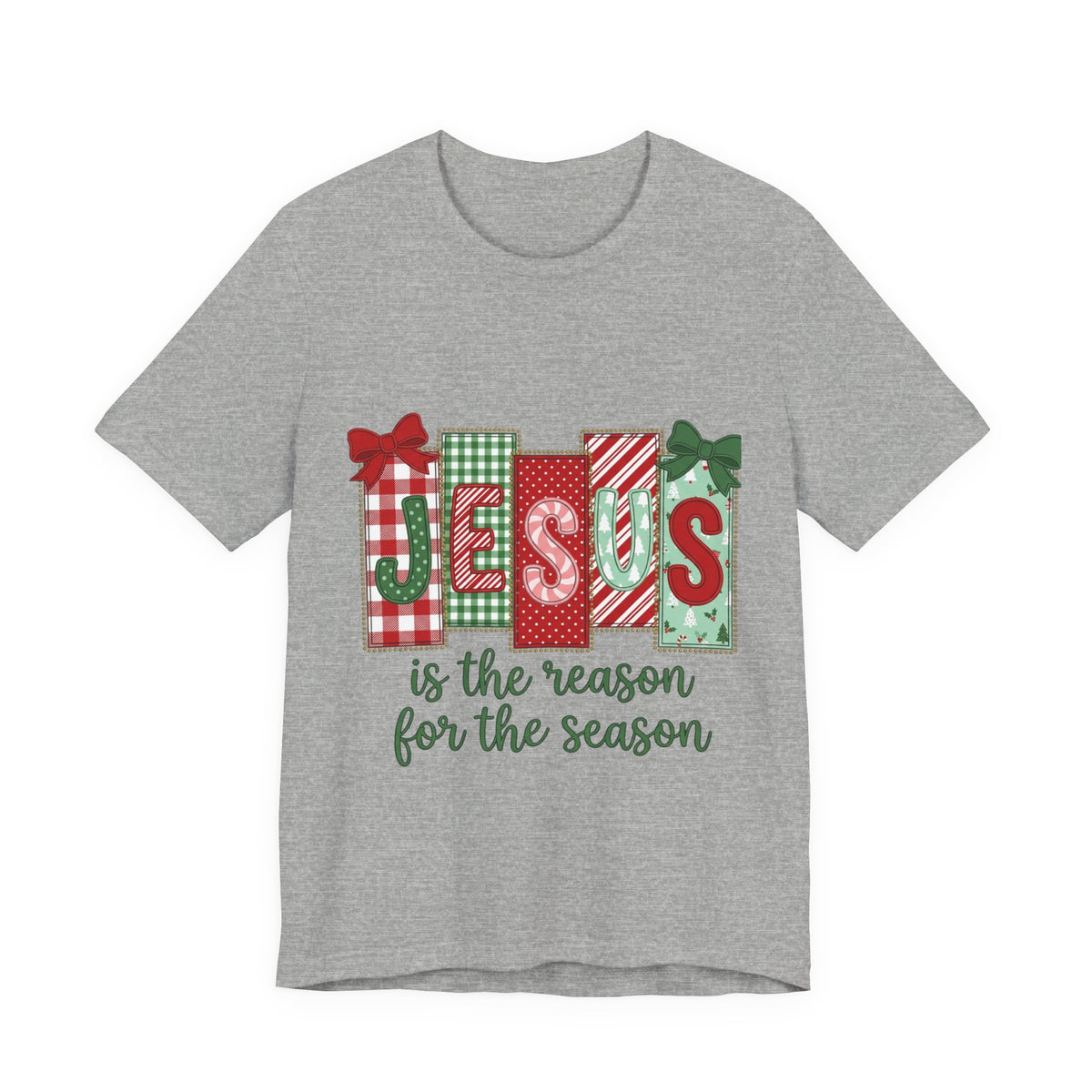 Christmas Jesus Tee - "Jesus Is the Reason for the Season" Holiday Shirt